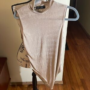 Touch Me Vintage Gold Shimmery Bodysuit